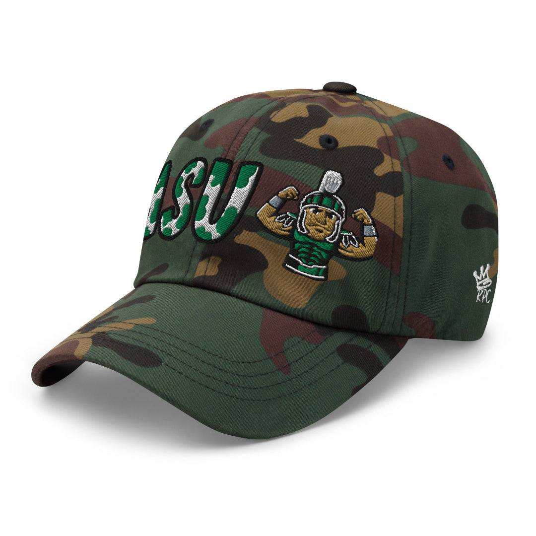 The City Collection MSU Spartan Camo Patched Hat - Rebel P Customs