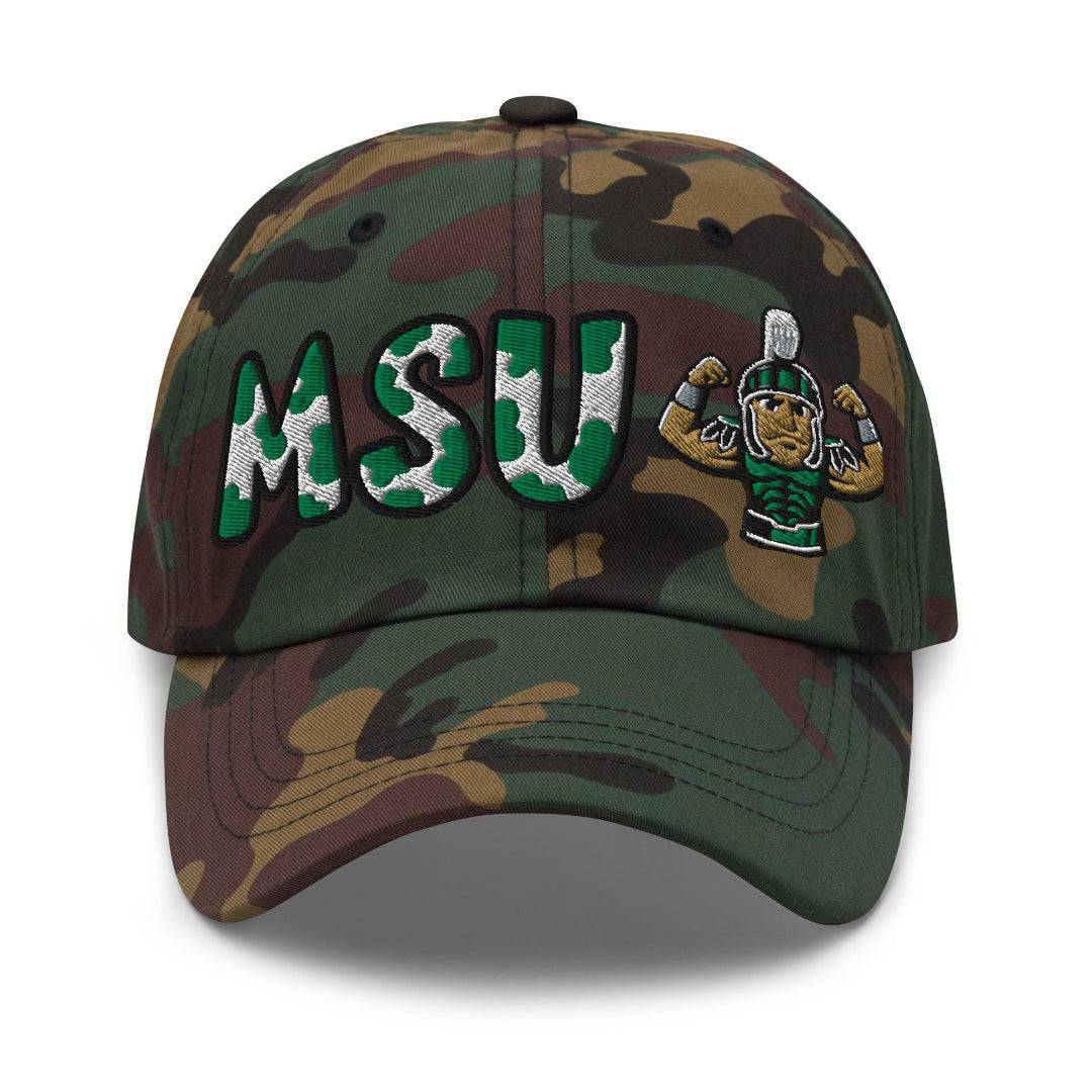 The City Collection MSU Spartan Camo Patched Hat - Rebel P Customs