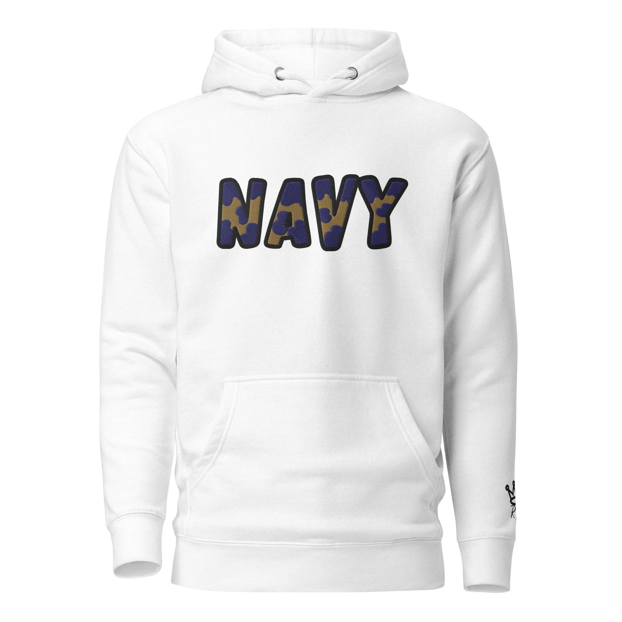 The City Collection NAVY Patched Unisex Hoodie - Rebel P Customs