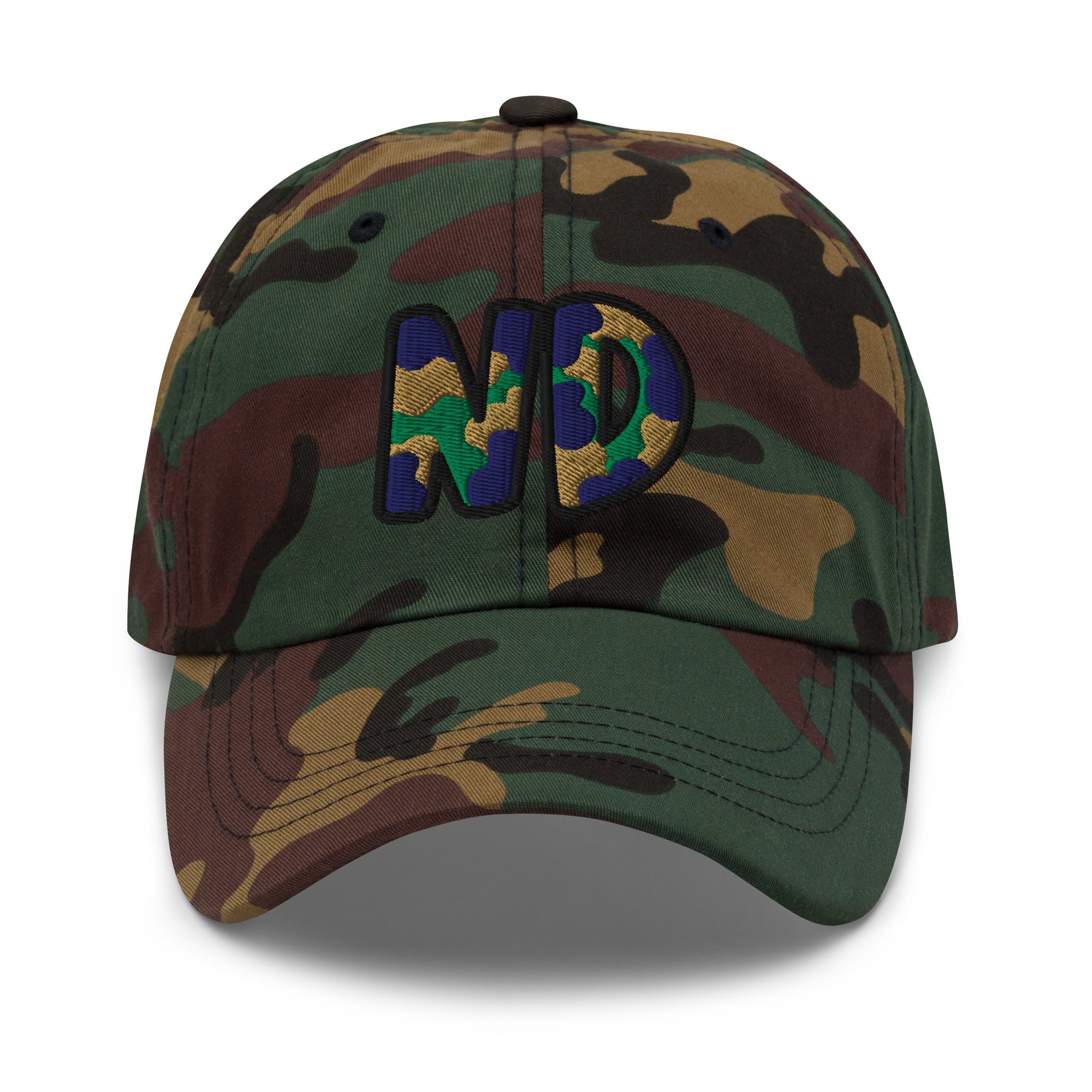 The City Collection ND Camo Patched Hat - Rebel P Customs