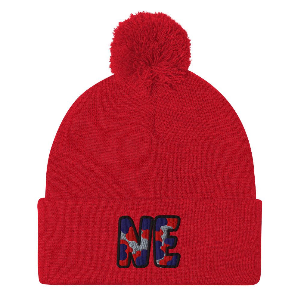 The City Collection NE Football Patched Beanie - Rebel P Customs