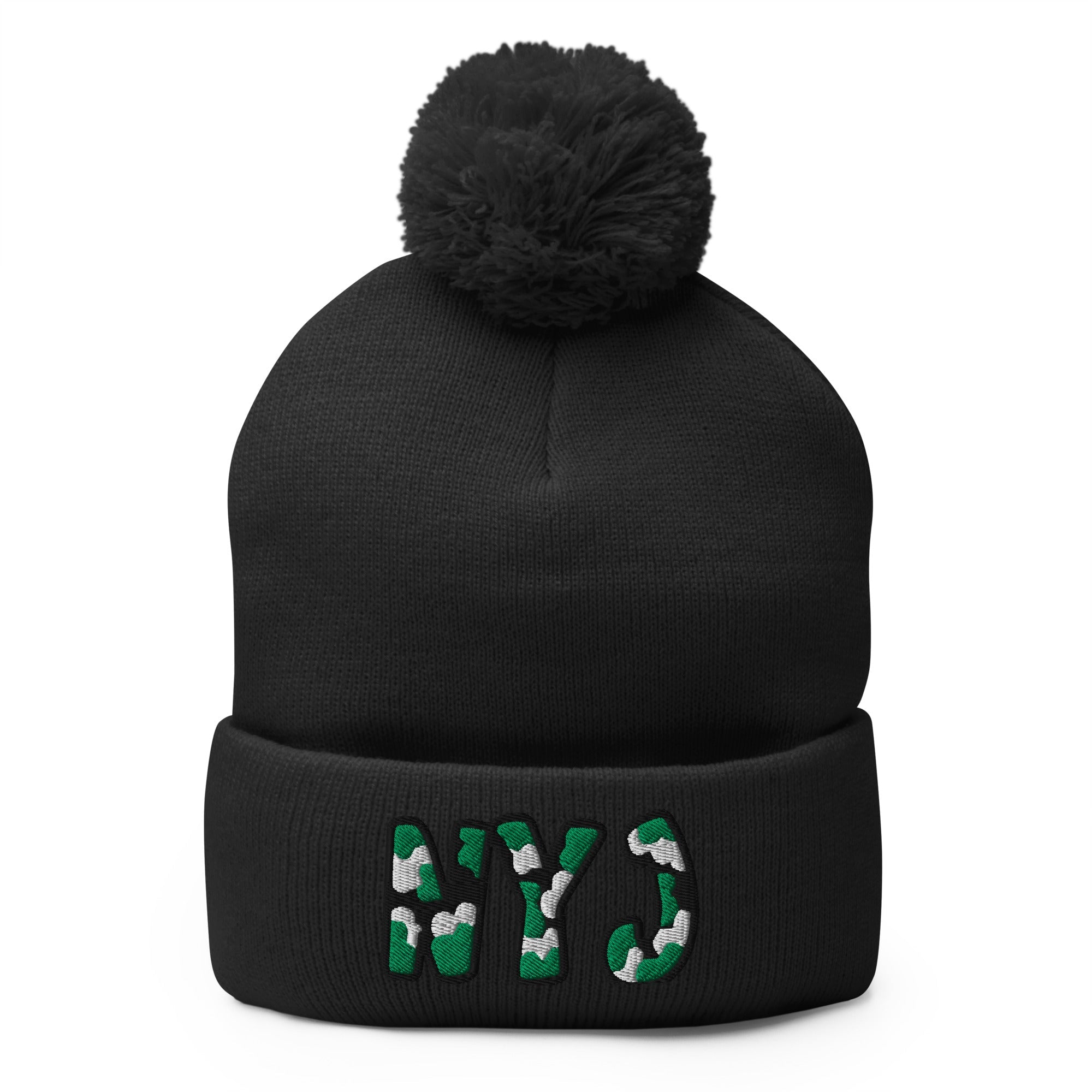 The City Collection NYJ Football Patched Beanie - Rebel P Customs