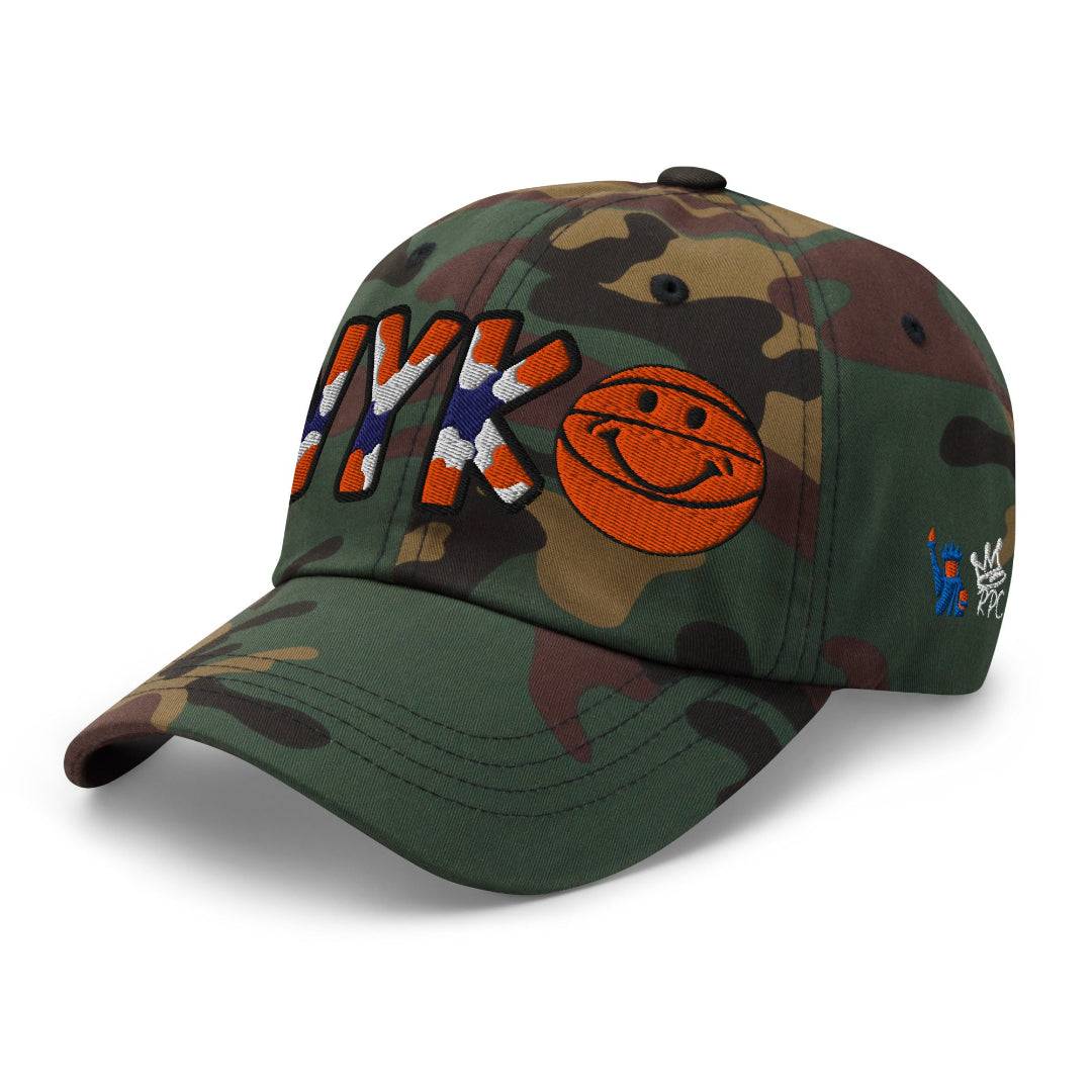 The City Collection NYK Basketball Camo Patched Hat - Rebel P Customs