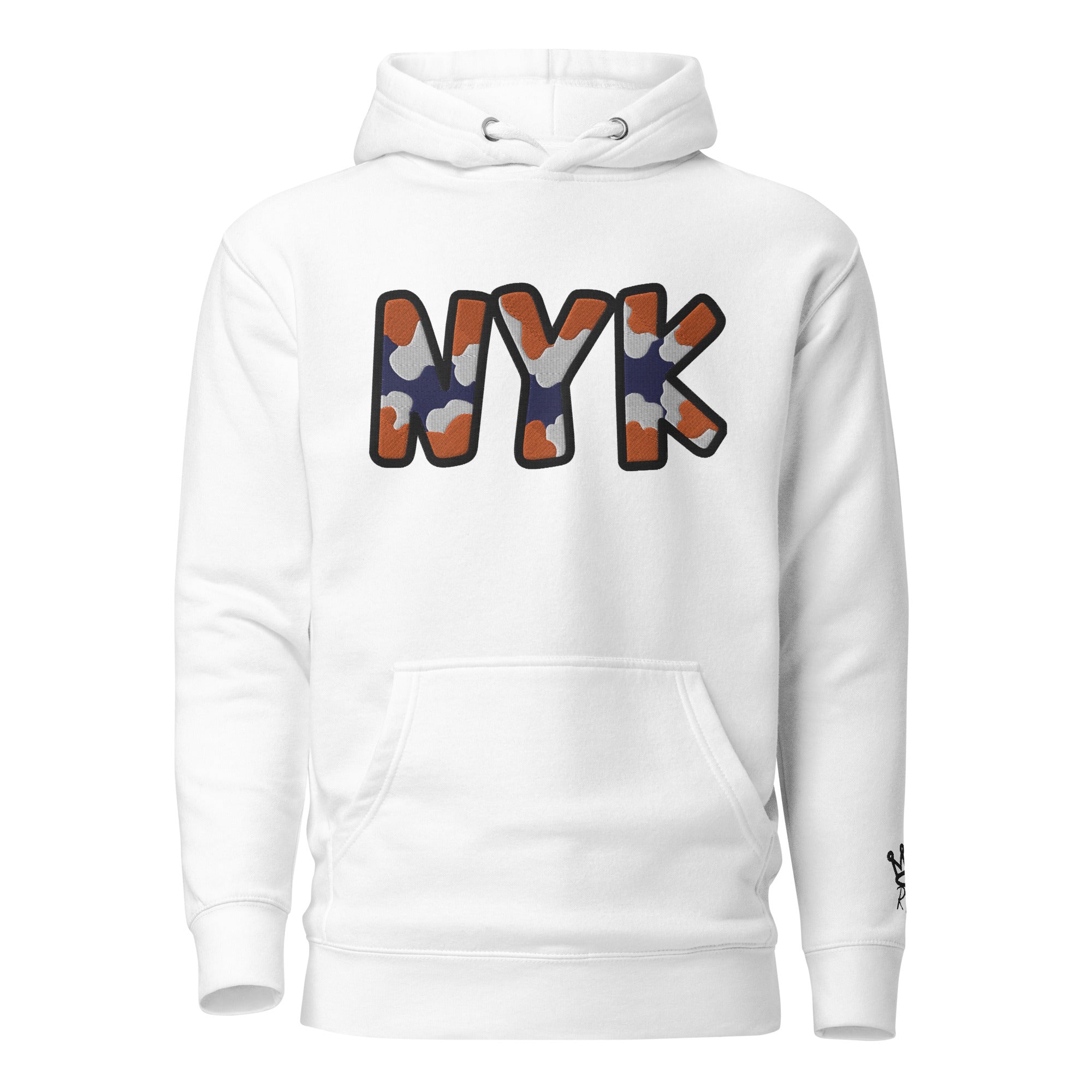 The City Collection NYK Basketball Patched Unisex Hoodie - Rebel P Customs