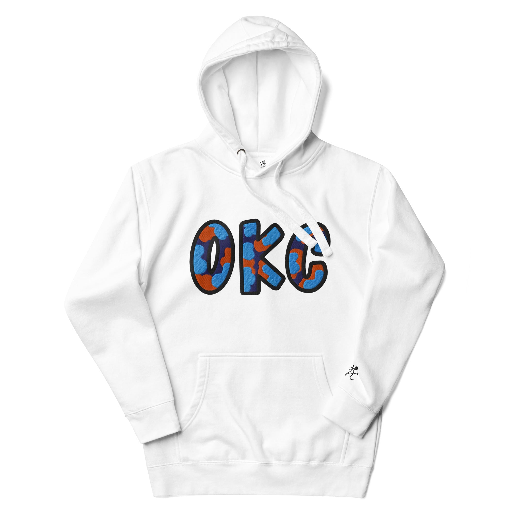 The City Collection OKC Basketball Patched Unisex Hoodie - Rebel P Customs
