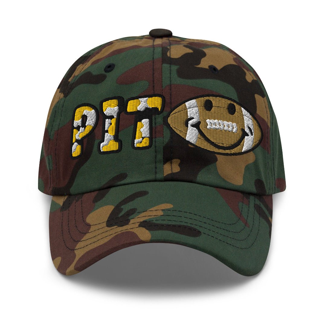 The City Collection Pittsburgh Football Camo Patched Hat - Rebel P Customs