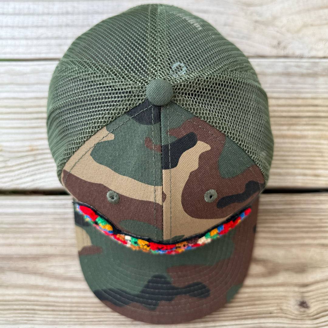 The City Collection Queens Chenille Camo Patched Hat - Rebel P Customs