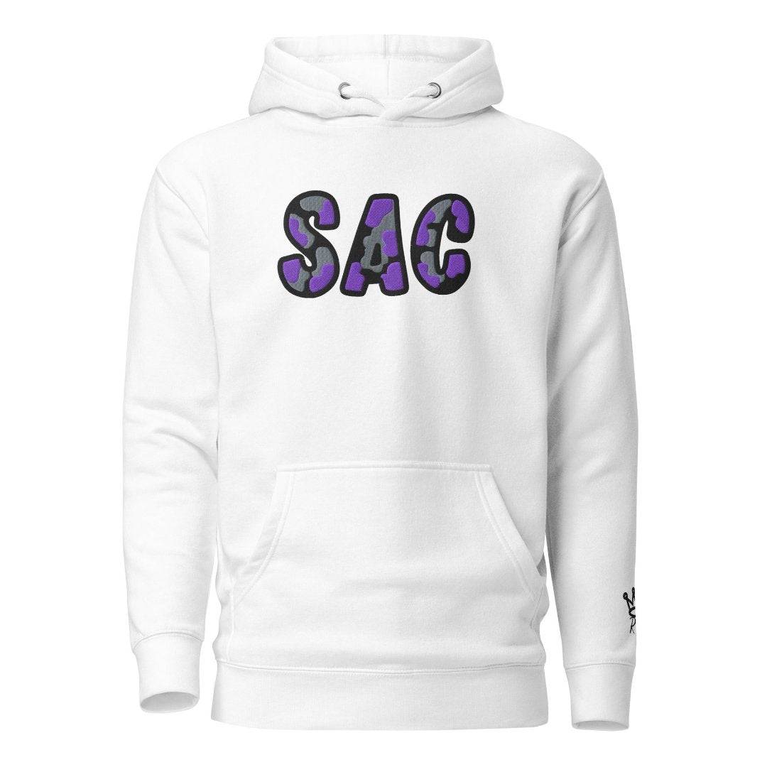 The City Collection SAC Basketball Patched Unisex Hoodie - Rebel P Customs