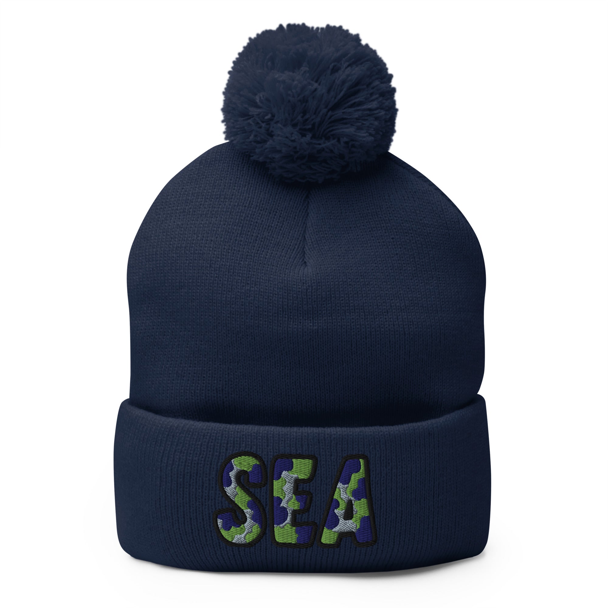 The City Collection SEA Football Patched Beanie - Rebel P Customs
