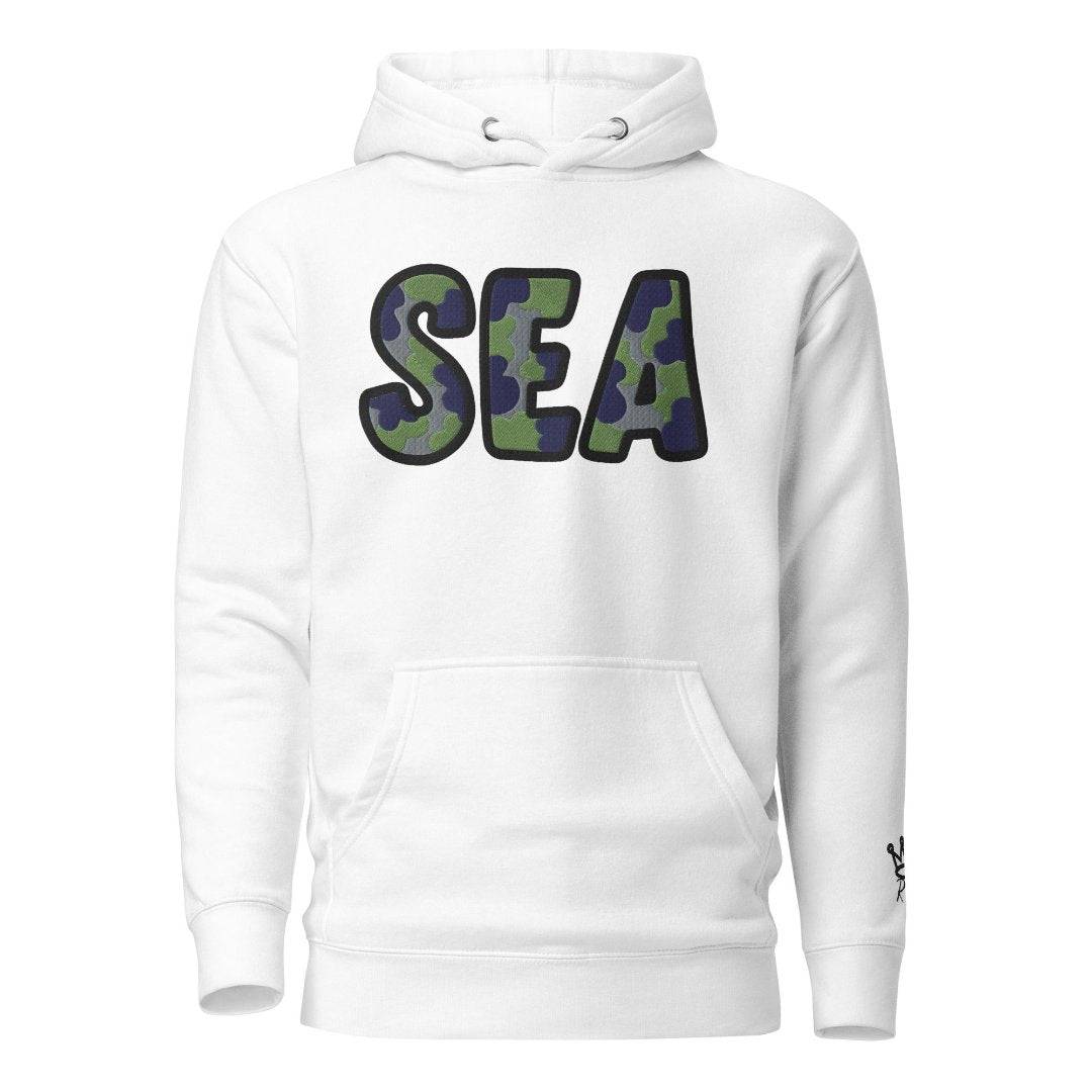 The City Collection SEA Football Patched Unisex Hoodie - Rebel P Customs
