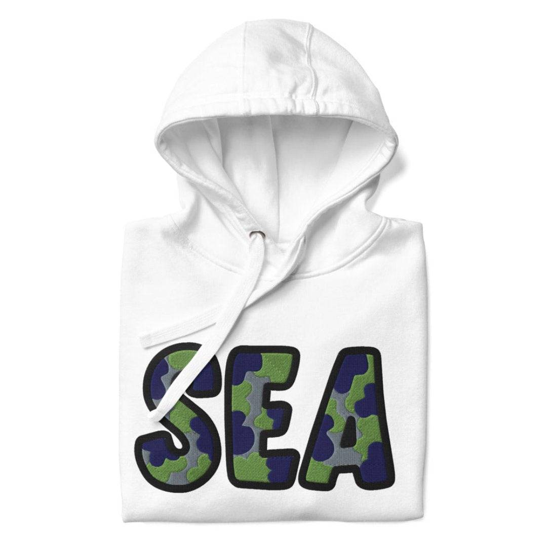 The City Collection SEA Football Patched Unisex Hoodie - Rebel P Customs