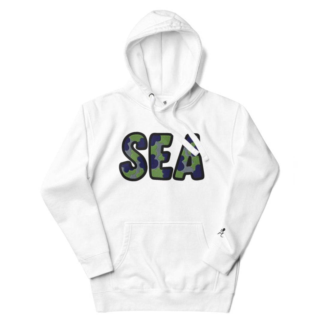 The City Collection SEA Football Patched Unisex Hoodie - Rebel P Customs