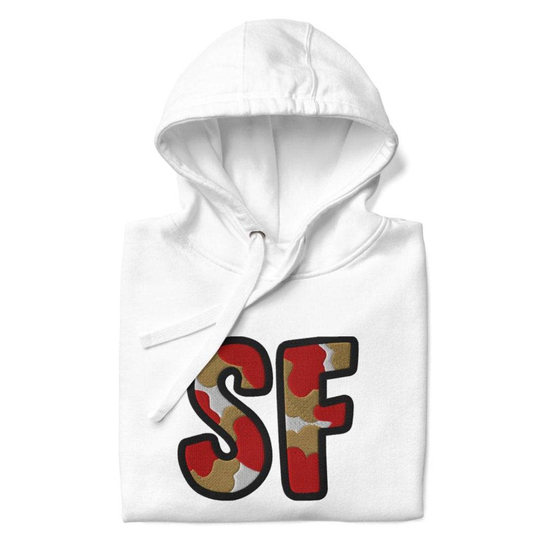 The City Collection SF Football Patched Unisex Hoodie - Rebel P Customs