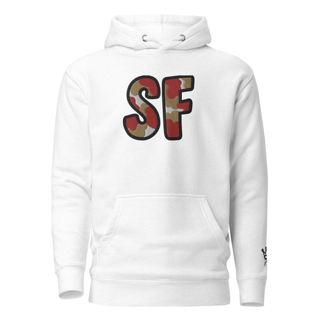 The City Collection SF Football Patched Unisex Hoodie - Rebel P Customs