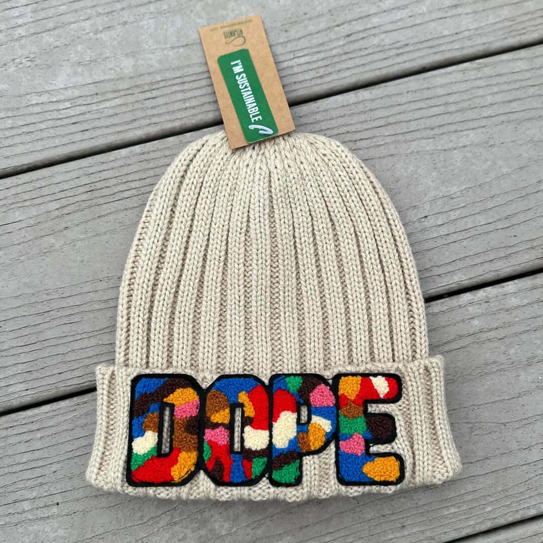 Sustainable Cable Knit Chenille Dope Beanie - Rebel P Customs