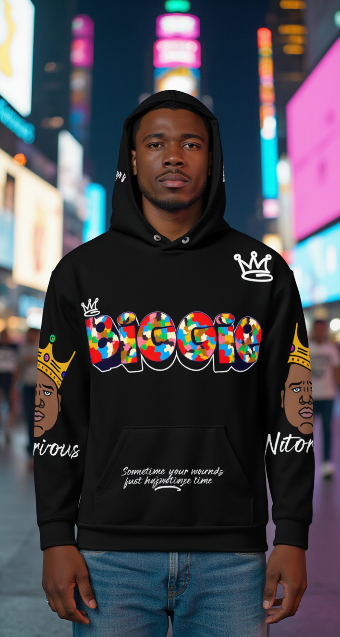 Biggie Black Hoodie (Black)