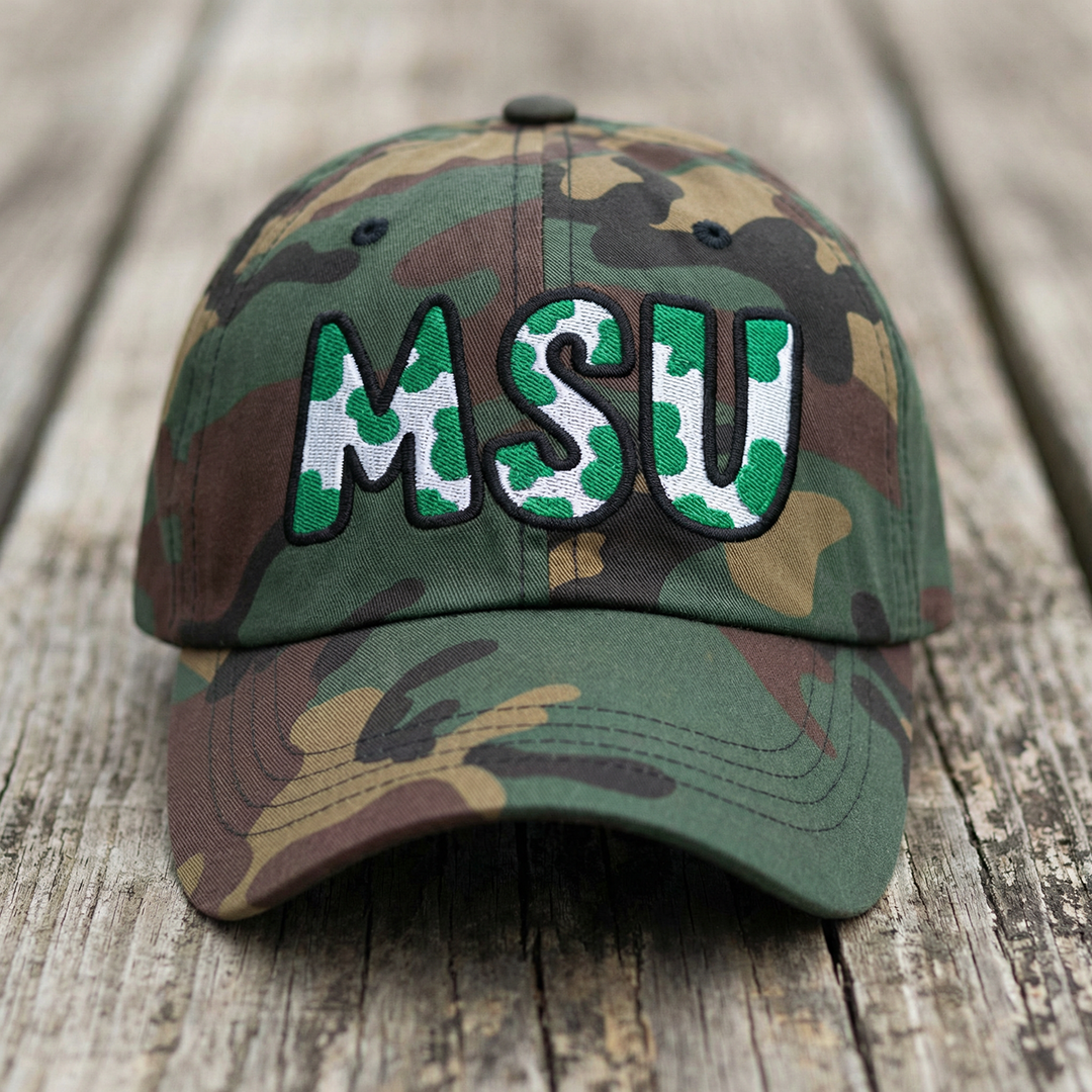 The City Collection Michigan State Camo Patched Hat