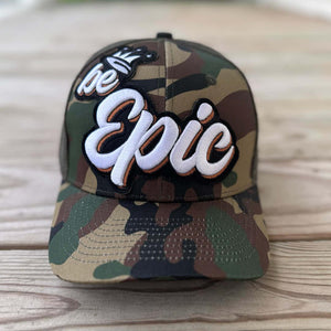 Be Epic Camo Patched Mid - Pro Snapback Trucker Cap - Rebel P Customs