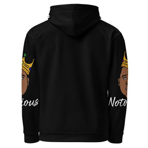 Biggie All Over Print Unisex Hoodie (Black) - Rebel P Customs