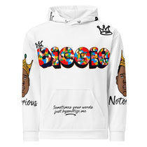 Biggie All Over Print Unisex Hoodie (White) - Rebel P Customs