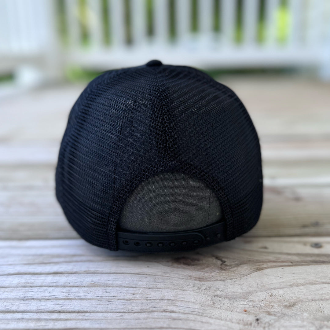 Black Dope Patched Hat- Rebel P Customs