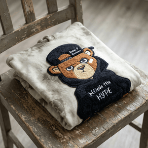 Chenille Believe The Hype Patched Unisex Hoodie - Rebel P Customs
