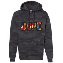 Chenille Dope Black Camo Patched Unisex Hoodie - Rebel P Customs