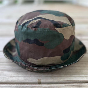 Chenille Dope Camo Patched Unstructured Bucket Hat - Rebel P Customs