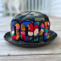 Chenille Dope Camo Patched Unstructured Bucket Hat - Rebel P Customs