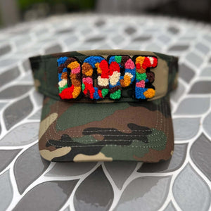 Chenille Dope Camo Patched Visor - Rebel P Customs