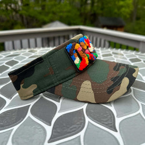 Chenille Dope Camo Patched Visor - Rebel P Customs