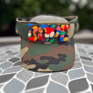 Chenille Dope Camo Patched Visor - Rebel P Customs