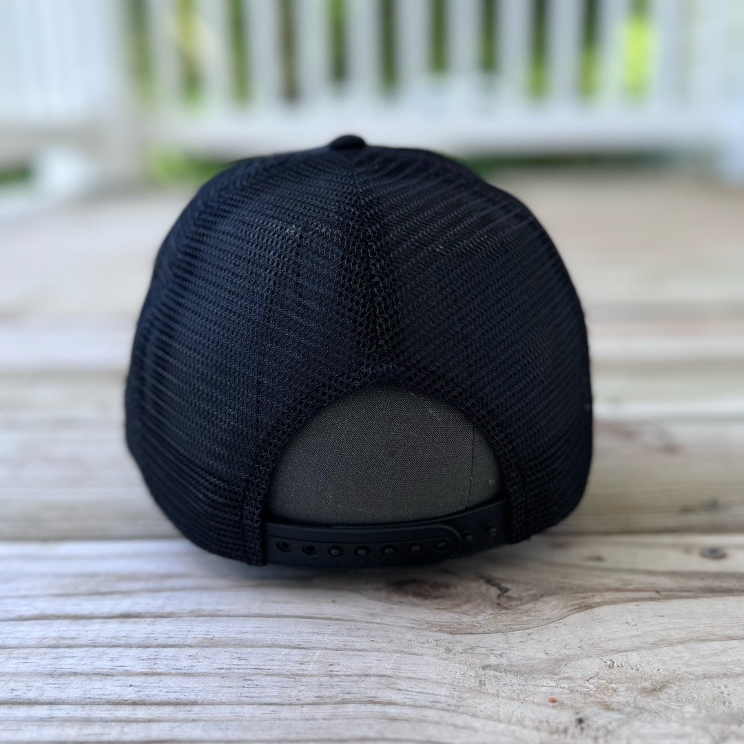Chenille Dope Patched Hat in Black - Rebel P Customs