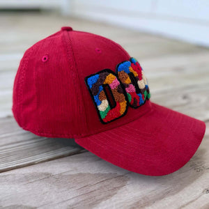 Chenille Dope Patched Low Profile Structured Corduroy Hat - Rebel P Customs