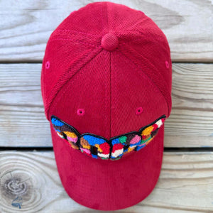 Chenille Dope Patched Low Profile Structured Corduroy Hat - Rebel P Customs