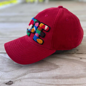 Chenille Dope Patched Low Profile Structured Corduroy Hat - Rebel P Customs