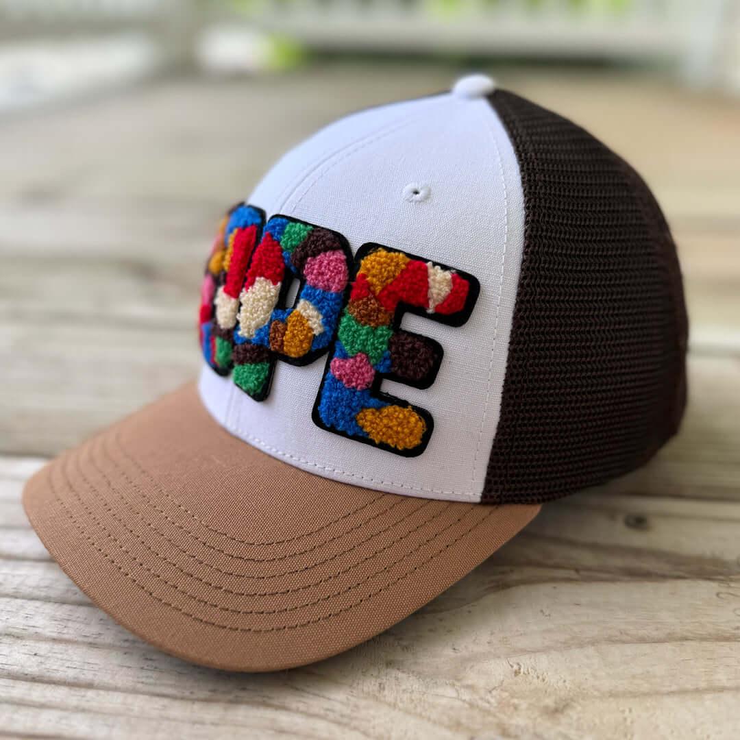 Chenille Dope Patched Mid - Pro Snapback Trucker Cap - Rebel P Customs