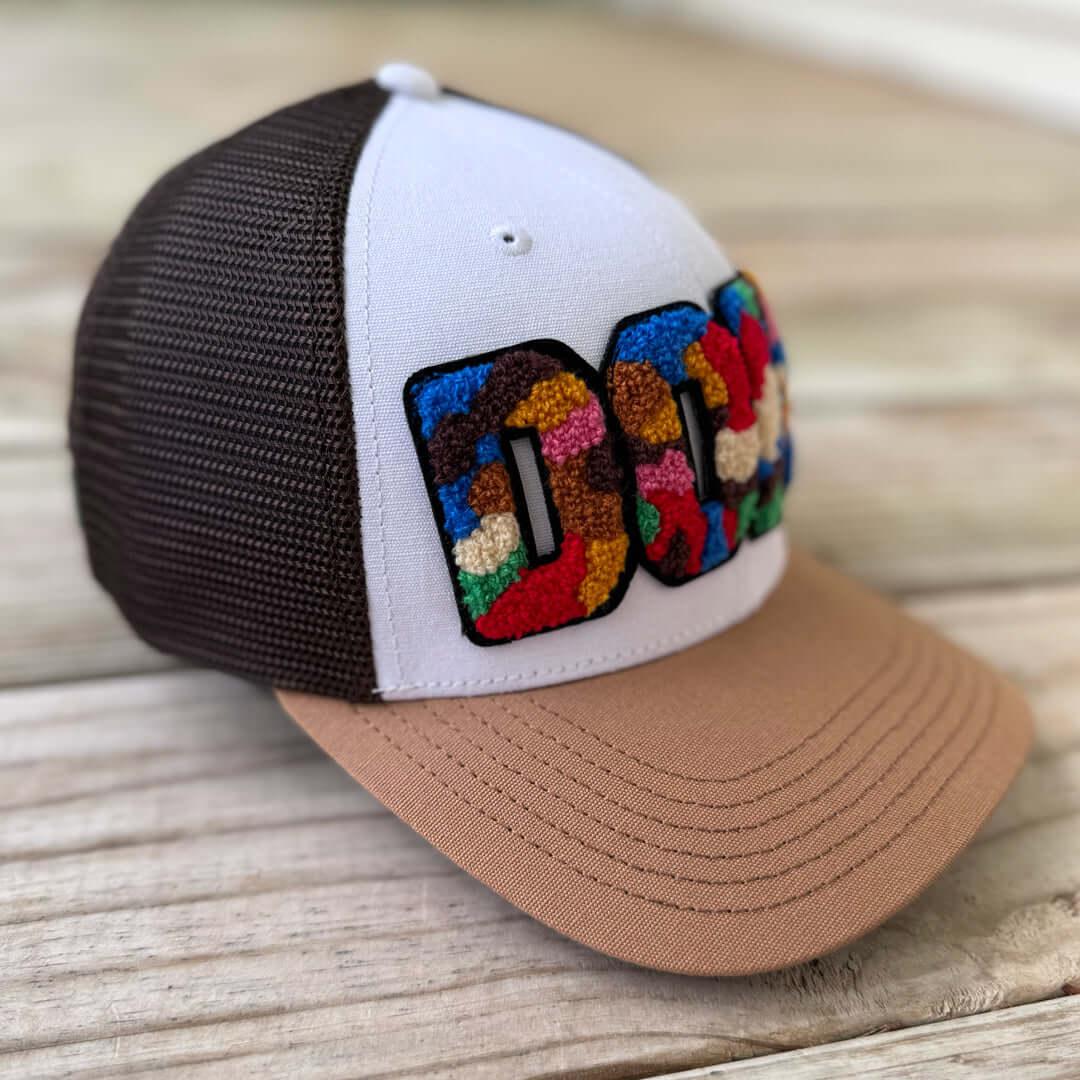 Chenille Dope Patched Mid - Pro Snapback Trucker Cap - Rebel P Customs