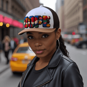 Chenille Dope Patched Mid - Pro Snapback Trucker Cap - Rebel P Customs