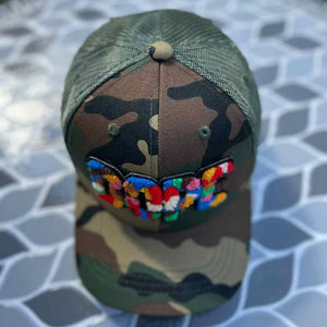 Chenille Dope Youth Camo Patched Hat - Rebel P Customs