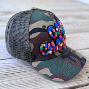 Chenille Game Changer Camo Patched Hat - Rebel P Customs