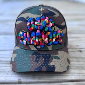Chenille Game Changer Camo Patched Hat - Rebel P Customs