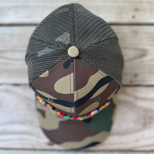 Chenille Karma Camo Patched Hat - Rebel P Customs