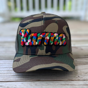 Chenille Karma Camo Patched Hat - Rebel P Customs