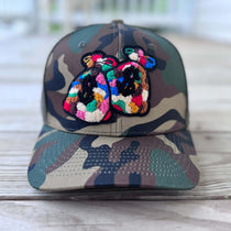 Chenille Money Bag Camo Patched Hat - Rebel P Customs