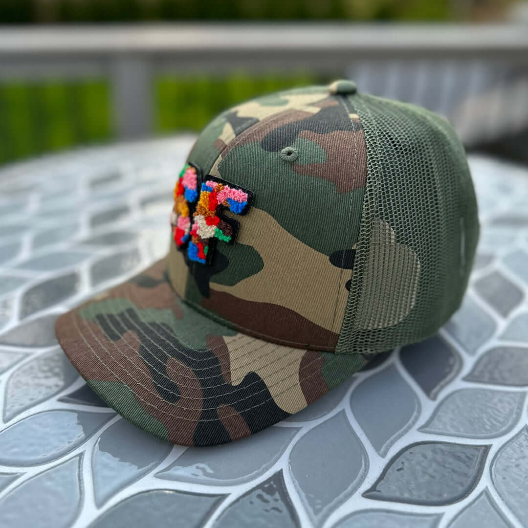 The City Collection SF Chenille Camo Patched Hat