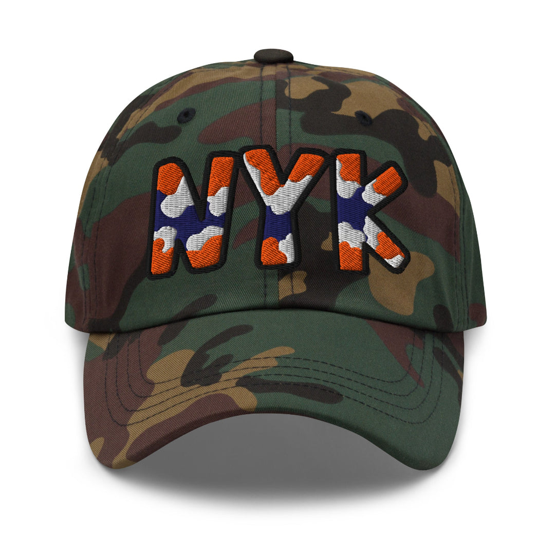 The City Collection NY Basketball Camo Patched Hat - Rebel P Customs