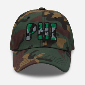 The City Collection PHI Football Camo Patched Hat - Rebel P Customs