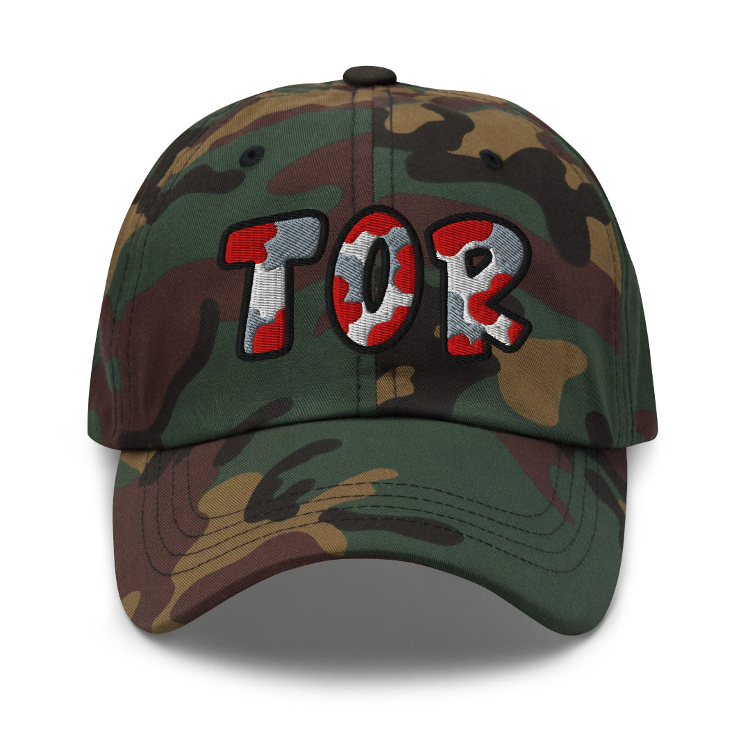 The City Collection TOR Basketball Camo Patched Hat - Rebel P Customs 