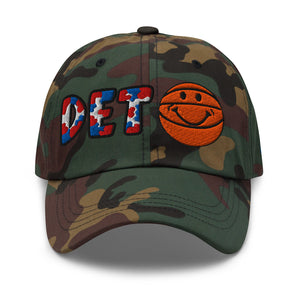 The City Collection DET Basketball Camo Patched Hat - Rebel P Customs